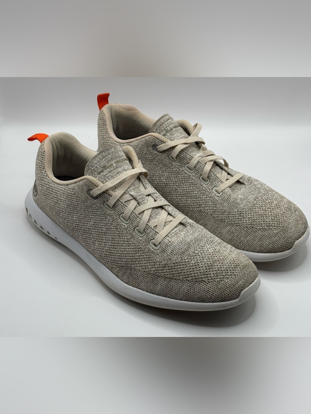 Peter Millar Hyperlight Knit Sneakers Men’s Size 12.5 Beige Athletic Casual Shoe